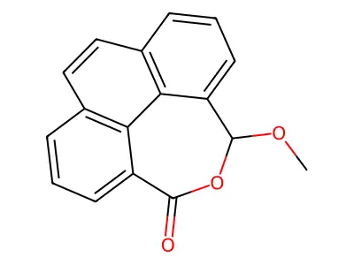 6-methoxy-6H-phenanthro[4,5-cde]oxepin-4-one structure