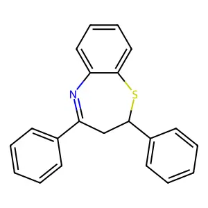2,4-Diphenyl-2,3-dihydro-1,5-benzothiazepine structure