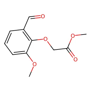 Methyl 2-(2-formyl-6-methoxyphenoxy)acetate structure