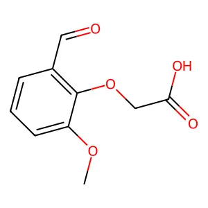 2-(2-Formyl-6-methoxyphenoxy)acetic acid structure