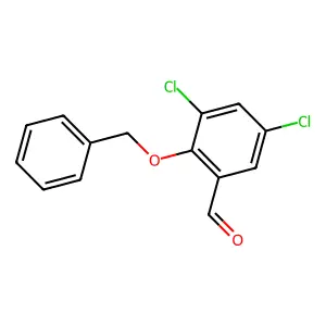 2-(Benzyloxy)-3,5-dichlorobenzaldehyde structure