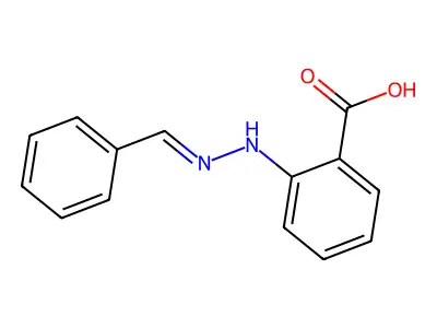 2-(2-Benzylidenehydrazino)benzoic acid structure