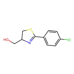 4-Thiazolemethanol, 2-(4-chlorophenyl)-4,5-dihydro- structure