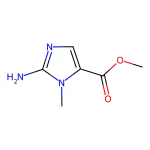 2-Amino-3-methyl-3H-imidazole-4-carboxylic acid methyl ester structure