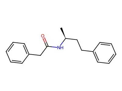 Benzeneacetamide, N-[(1S)-1-methyl-3-phenylpropyl]- structure