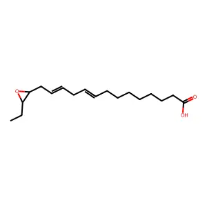 9,12-Tetradecadienoic acid, 14-[(2R,3S)-3-ethyloxiranyl]-, (9Z,12Z)- structure
