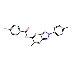 4-bromo-N-[6-methyl-2-(4-methylphenyl)benzotriazol-5-yl]benzamide structure