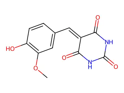 5-Vanillylidene barbituric acid structure