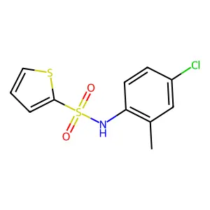 N-(4-chloro-2-methylphenyl)thiophene-2-sulfonamide structure