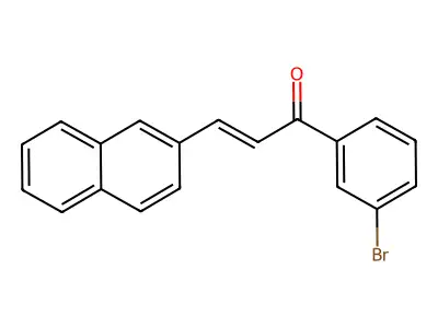 1-(3-Bromophenyl)-3-naphthalen-2-ylprop-2-en-1-one structure