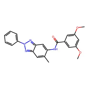 3,5-dimethoxy-N-(6-methyl-2-phenylbenzotriazol-5-yl)benzamide structure