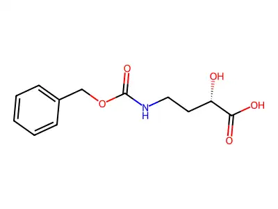 2-Hydroxy-4-(phenylmethoxycarbonylamino)butanoic acid structure