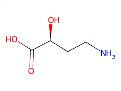(2R)-4-Amino-2-hydroxybutyric acid structure