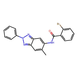 2-bromo-N-(6-methyl-2-phenyl-2H-1,2,3-benzotriazol-5-yl)benzamide structure
