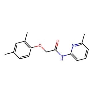 2-(2,4-dimethylphenoxy)-N-(6-methylpyridin-2-yl)acetamide structure