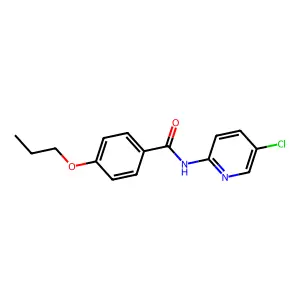 N-(5-chloropyridin-2-yl)-4-propoxybenzamide structure