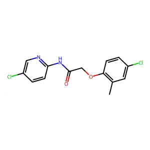2-(4-chloro-2-methylphenoxy)-N-(5-chloropyridin-2-yl)acetamide structure