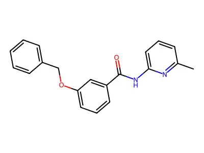 3-(benzyloxy)-N-(6-methylpyridin-2-yl)benzamide structure