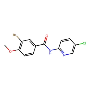 3-bromo-N-(5-chloropyridin-2-yl)-4-methoxybenzamide structure