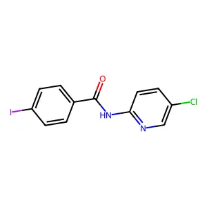 N-(5-chloropyridin-2-yl)-4-iodobenzamide structure