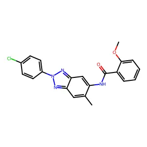 N-[2-(4-chlorophenyl)-6-methylbenzotriazol-5-yl]-2-methoxybenzamide structure