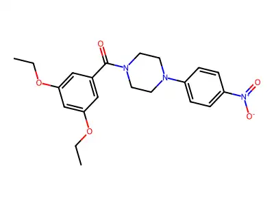 (3,5-Diethoxyphenyl)[4-(4-nitrophenyl)piperazin-1-yl]methanone structure