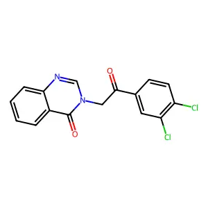 3-[2-(3,4-Dichlorophenyl)-2-oxoethyl]quinazolin-4-one structure