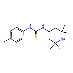 1-(4-Methylphenyl)-3-(2,2,6,6-tetramethylpiperidin-4-yl)thiourea structure