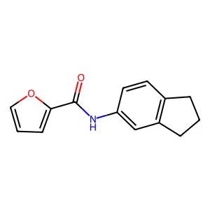 N-(2,3-二氢-1H-茚-5-基)呋喃-2-甲酰胺 structure