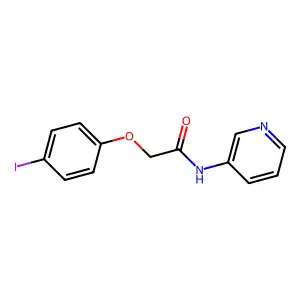 2-(4-iodophenoxy)-N-pyridin-3-ylacetamide structure