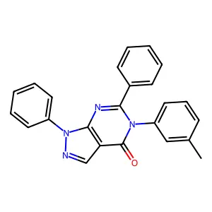 5-(3-Methylphenyl)-1,6-diphenylpyrazolo[3,4-d]pyrimidin-4-one structure