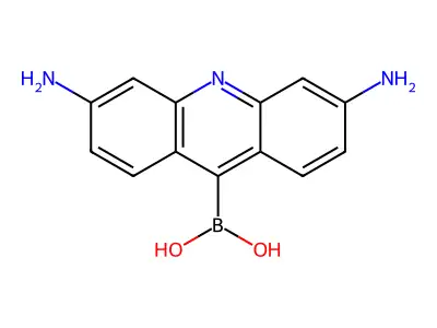 (3,6-diaminoacridin-9-yl)boronic Acid structure