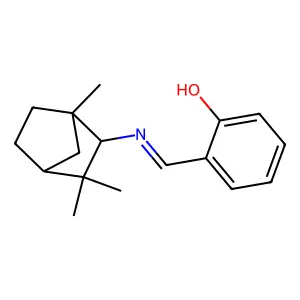 2-[(1,3,3-Trimethyl-2-bicyclo[2.2.1]heptanyl)iminomethyl]phenol structure