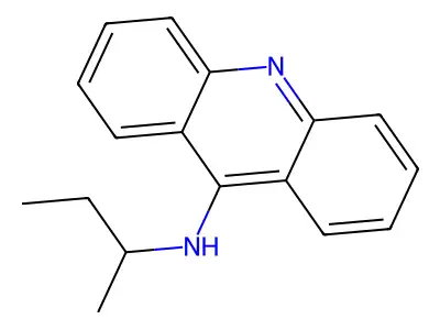 (+)-N-(1-Methylpropyl)-9-acridinamine structure