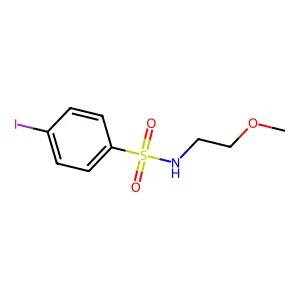 4-iodo-N-(2-methoxyethyl)benzenesulfonamide structure
