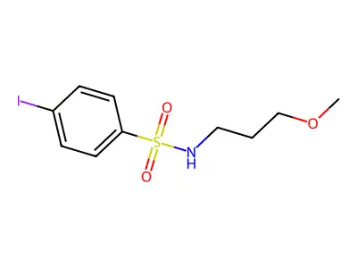 4-iodo-N-(3-methoxypropyl)benzenesulfonamide structure