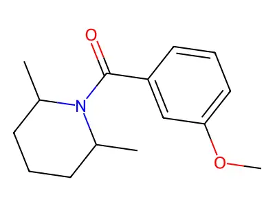(2,6-Dimethylpiperidin-1-yl)(3-methoxyphenyl)methanone structure