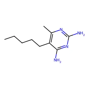 6-Methyl-5-pentylpyrimidine-2,4-diamine structure