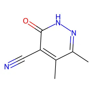 2,3-Dihydro-5,6-dimethyl-3-oxo-4-pyridazinecarbonitrile structure