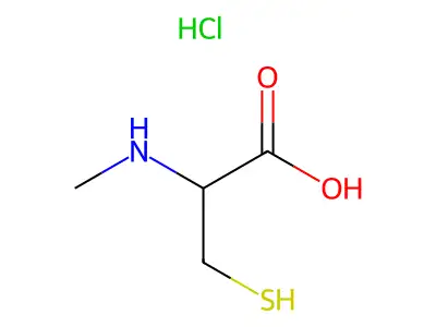 3-Mercapto-2-(methylamino)propanoic acid hydrochloride structure