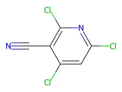 3-Pyridinecarbonitrile, 2,4,6-trichloro- structure