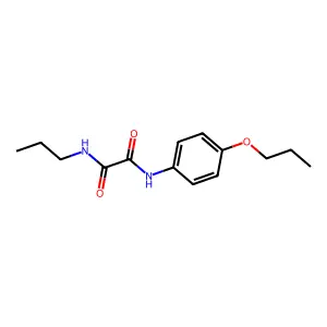 N'-(4-propoxyphenyl)-N-propyloxamide structure