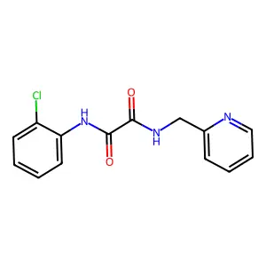 N'-(2-chlorophenyl)-N-(pyridin-2-ylmethyl)oxamide structure