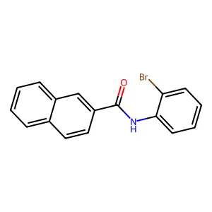 N-(2-bromophenyl)naphthalene-2-carboxamide structure