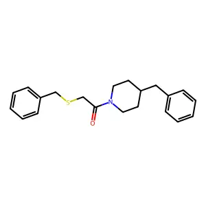 1-(4-Benzylpiperidin-1-yl)-2-benzylsulfanylethanone structure
