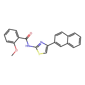 2-methoxy-N-[4-(naphthalen-2-yl)-1,3-thiazol-2-yl]benzamide structure