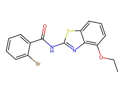 2-bromo-N-(4-ethoxy-1,3-benzothiazol-2-yl)benzamide structure