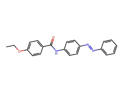 4-ethoxy-N-{4-[(E)-phenyldiazenyl]phenyl}benzamide structure