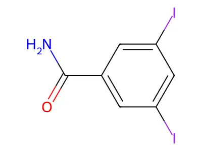 3,5-Diiodobenzamide structure