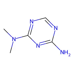 4-Amino-2-dimethylamino-1,3,5-triazine structure
